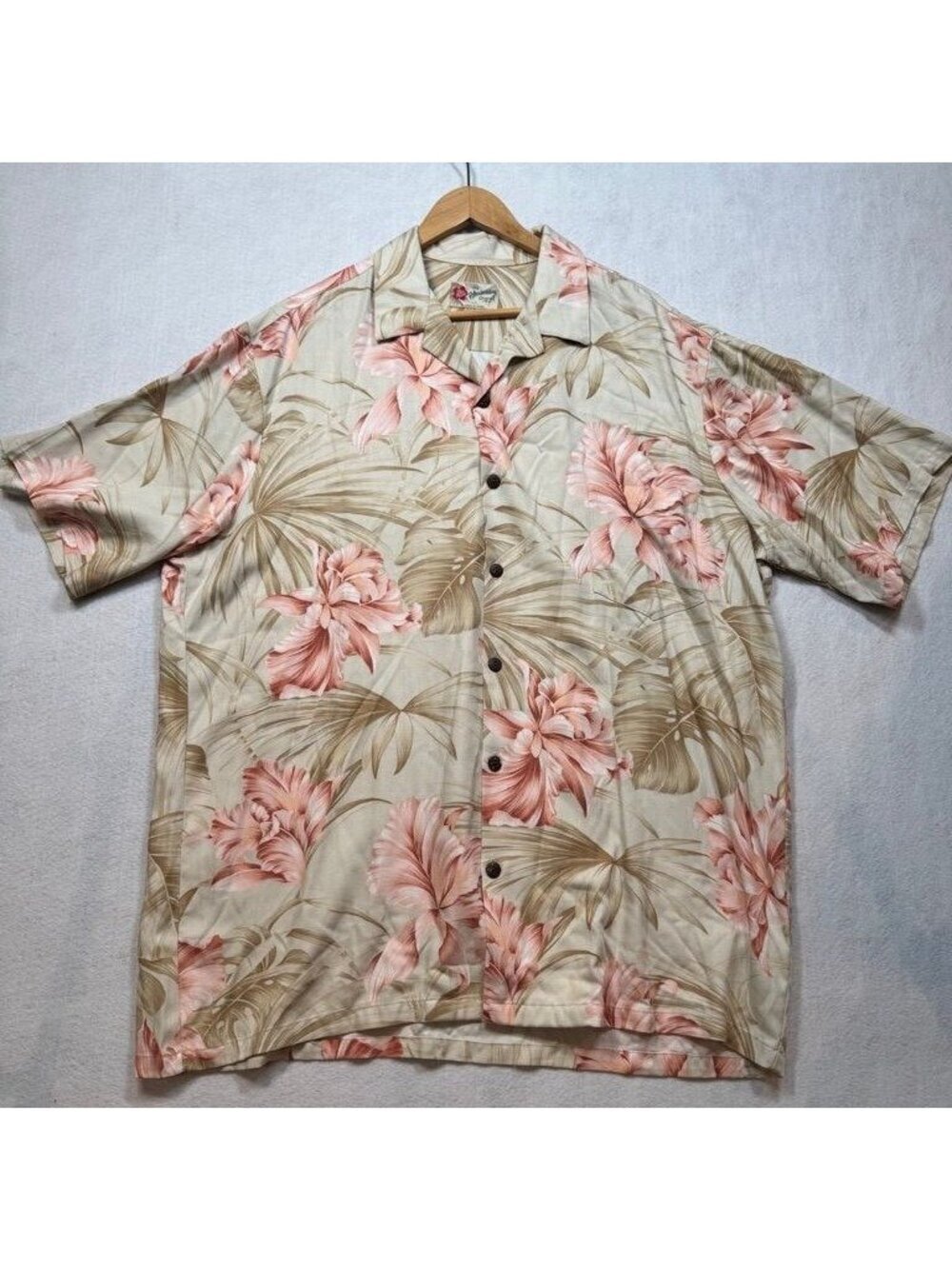 Hilo Hattie The Hawaiian Original Button Front S/S Floral Shirt Men's 2XL 2X